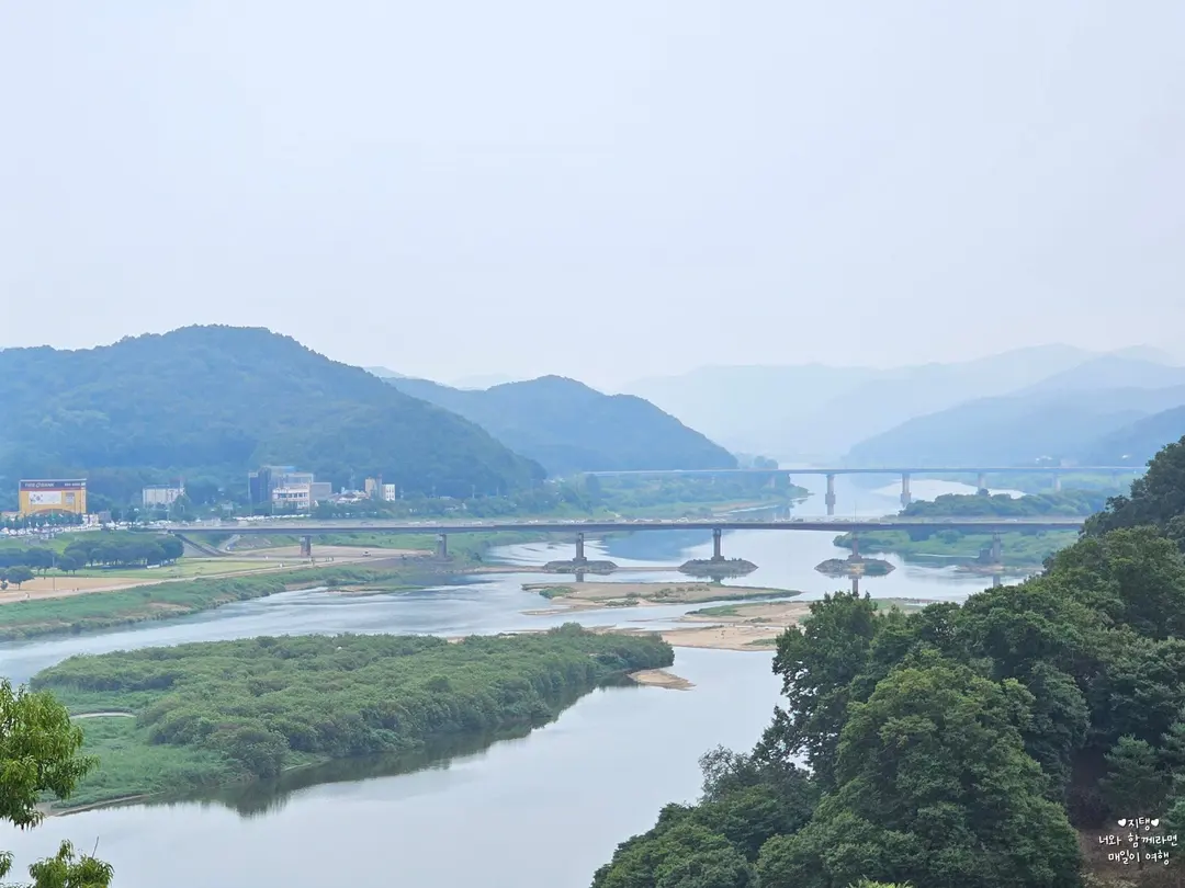 공산성 공산정에서 바라본 금강의 모습