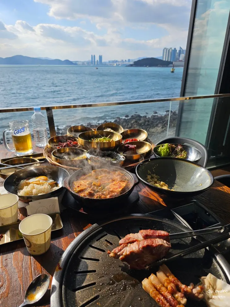 부산 해운대 맛집 돈독, 오션뷰에 반한 고깃집