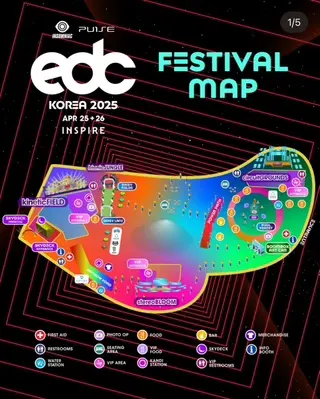 edc korea 2025/ map,지도, 위치/ dj 타임테이블/입장 유의사항 총정리💖