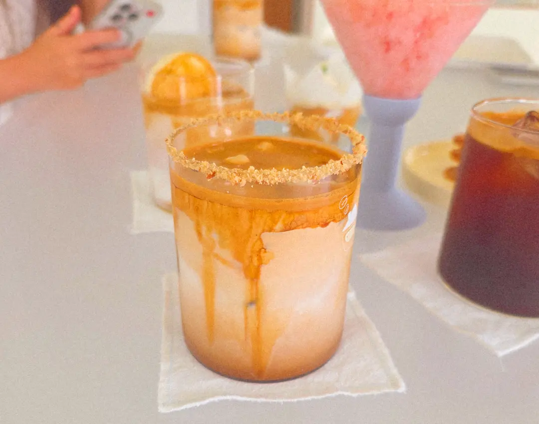 Udo Latte with a layered appearance