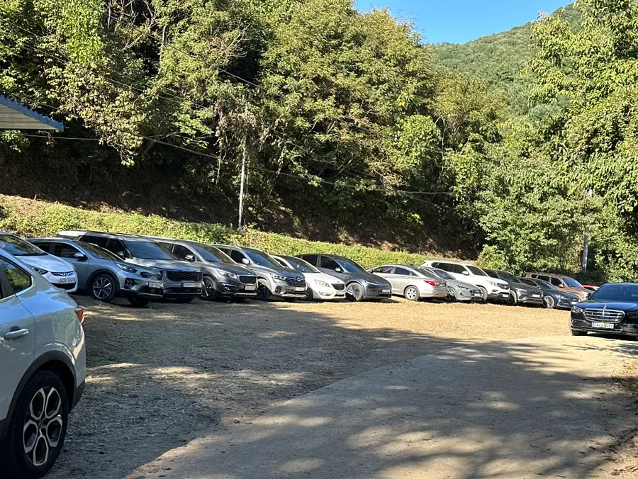 청주 추정리 메밀밭 주차장