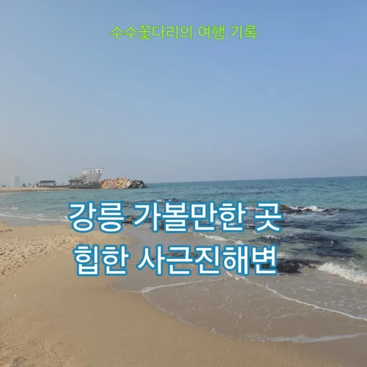 강릉 가볼만한 곳 사근진해변 해중공원전망대, 백야카페