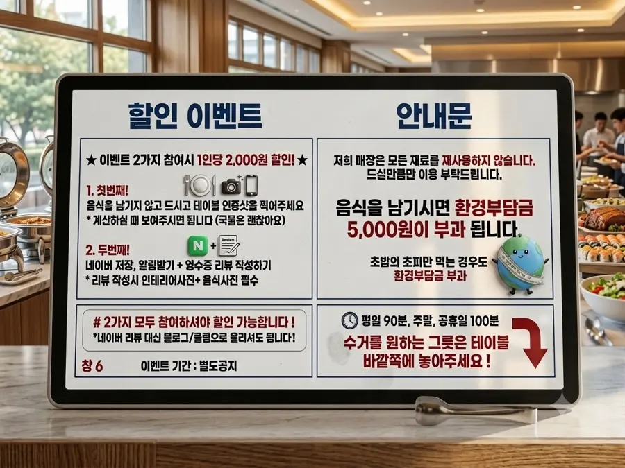 할인 이벤트 & 안내문