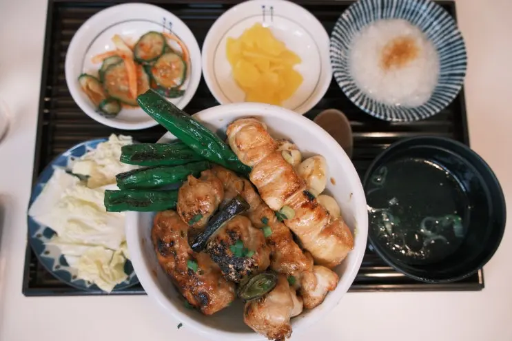 진주 시내 맛집 야키토리 아오이 일식 덮밥