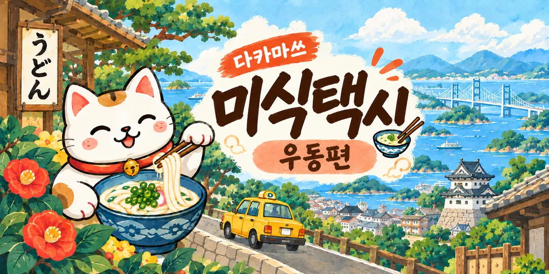 [공식판매] 다카마쓰 미식택시: 우동편 (신규오픈✨)