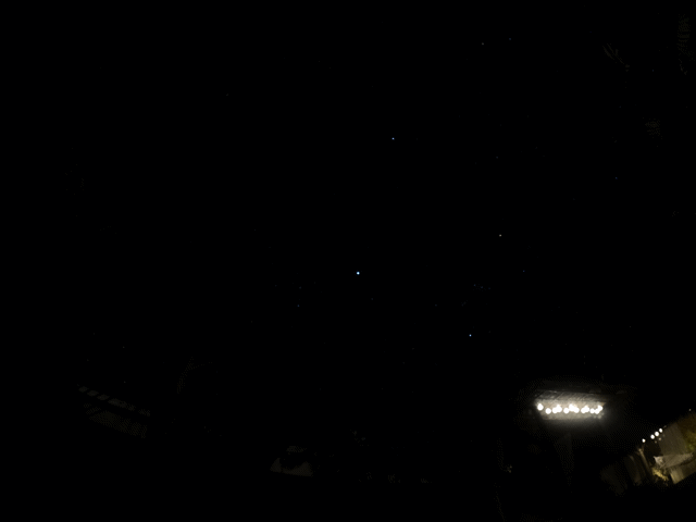 The movement of stars, where you can feel the Earth's rotation 😂