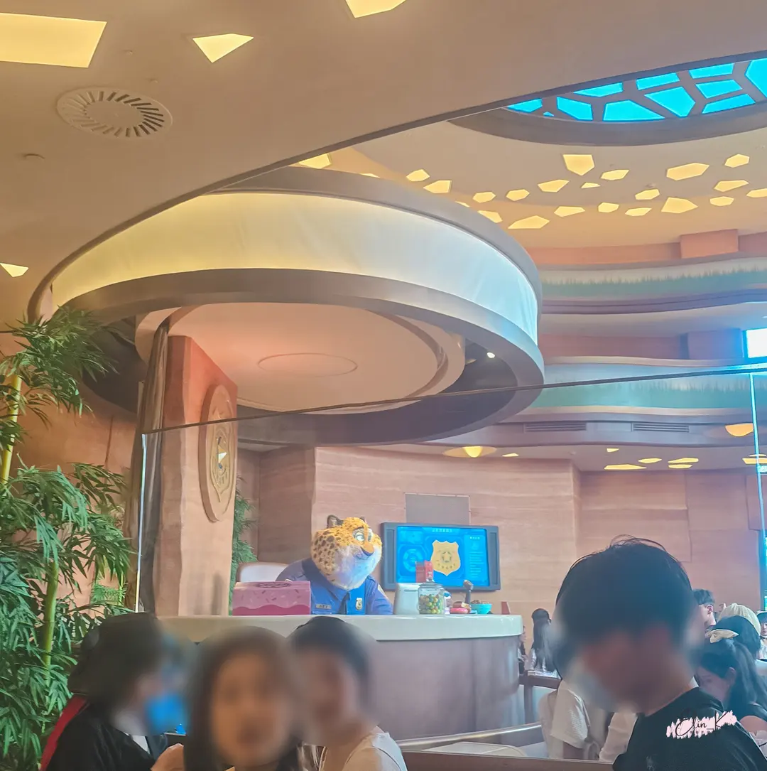 A quick glimpse inside Zootopia while heading to the ride