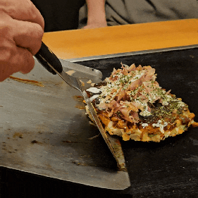 Osaka Namba Okonomiyaki Gem 間 'Hazama': A Local Teppanyaki Spot Near Wellstay Namba