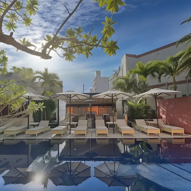 Hotel Palm Royal Resort's inviting outdoor swimming pool (Source: Trip.com).