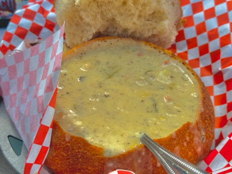 Freshly cooked whole Dungeness crab ready to be served.