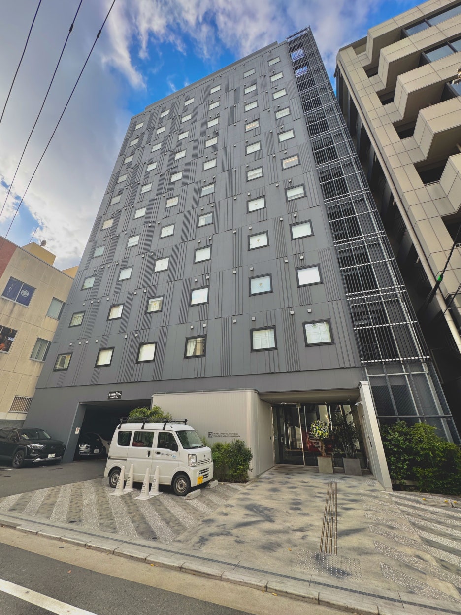 A street view map showing the location of the hotel in Fukuoka.
