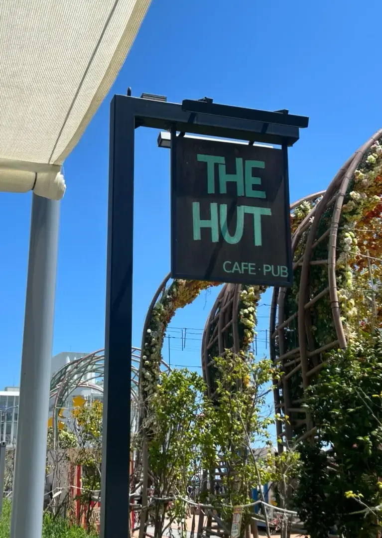 The Hut Cafe Busan Signboard
