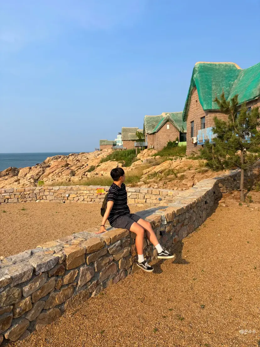 Scenic view of Weihai coastline