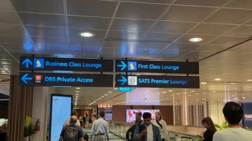 SATS Premier Lounge Entrance Changi Airport
