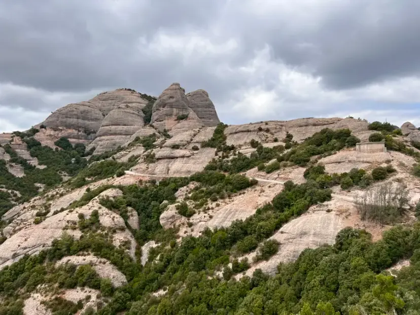 Montserrat Monastery surrounded by dramatic peaks