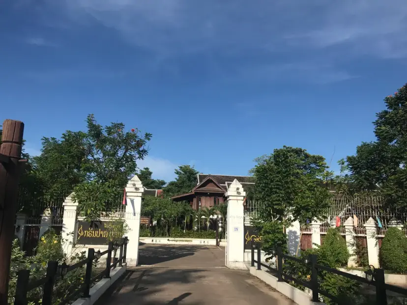 綠色公園精品飯店被樹木環繞的戶外泳池