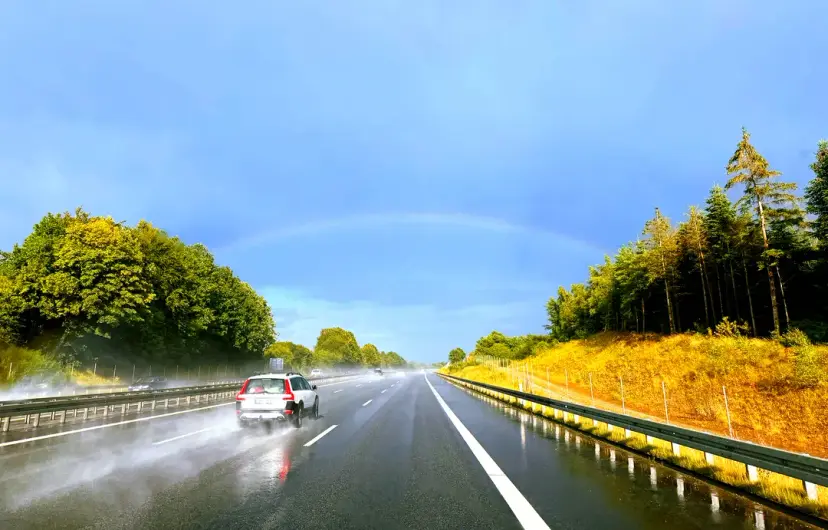 Road from Denmark to Sweden