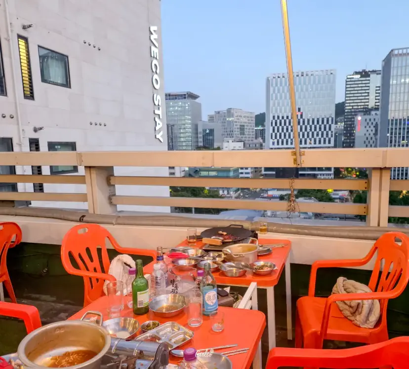 รีวิวร้านหมูย่างรูฟท็อป 옥상별관