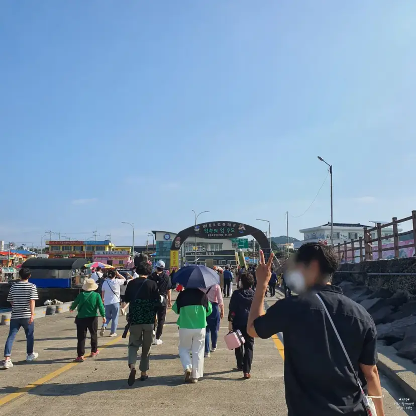บรรยากาศท่าเรือเกาะอูโด เจจู